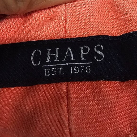 Chaps Sherbert Orange Cropped Denim Jeans Colorful Casual 12 - Picture 11 of 13